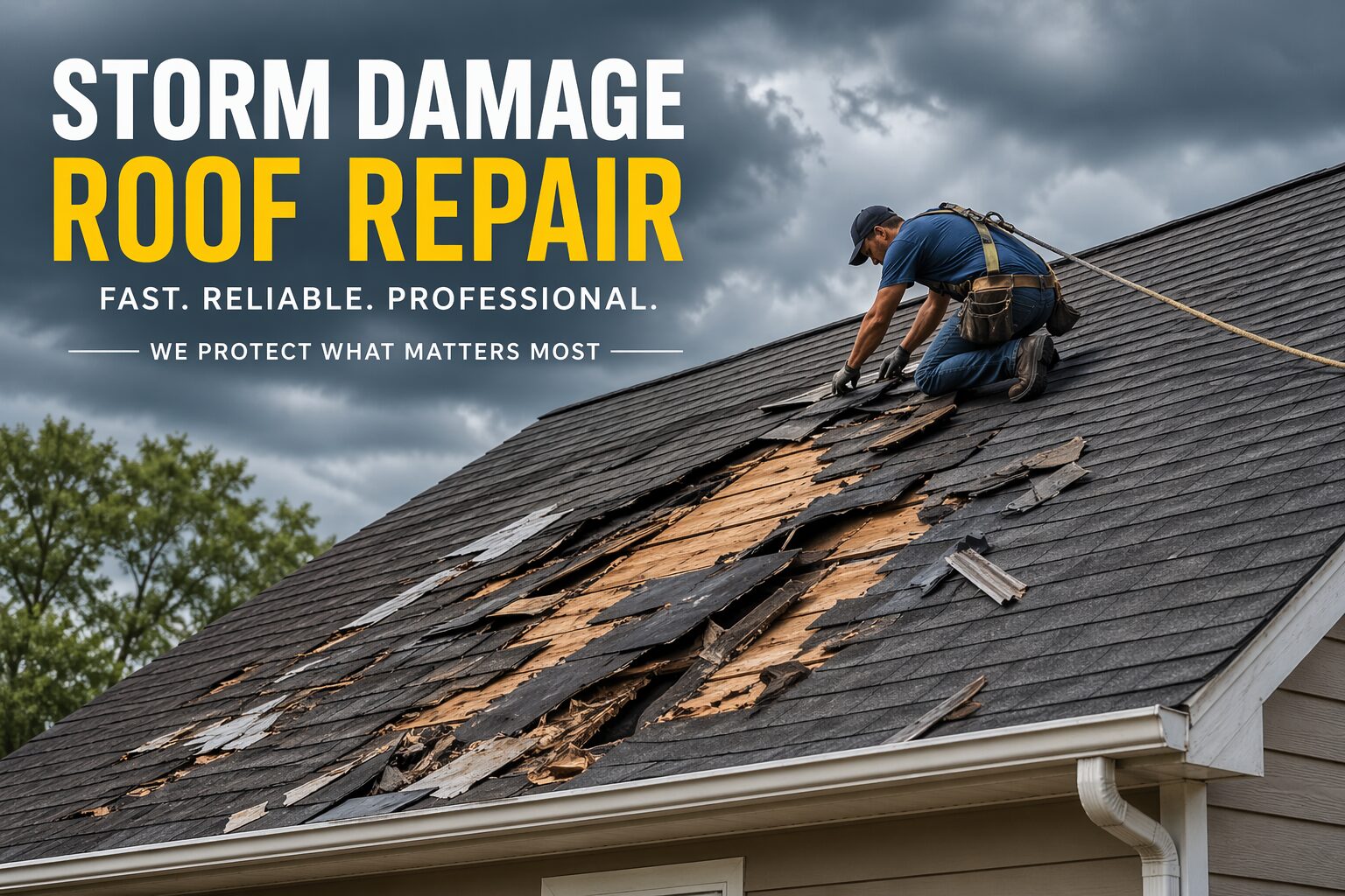 Storm Damage Roof Repair, Dover