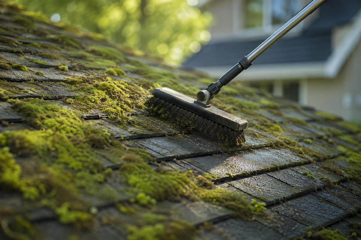 How to Remove Moss Off a Roof