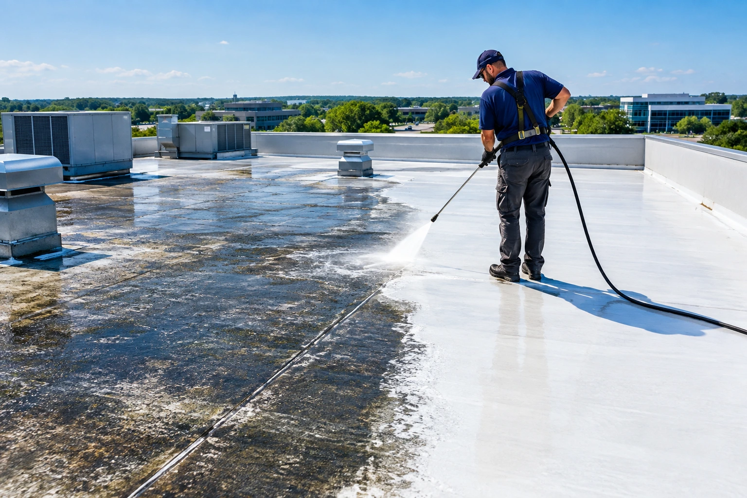 Best Commercial Roof Cleaning Cost in Dover