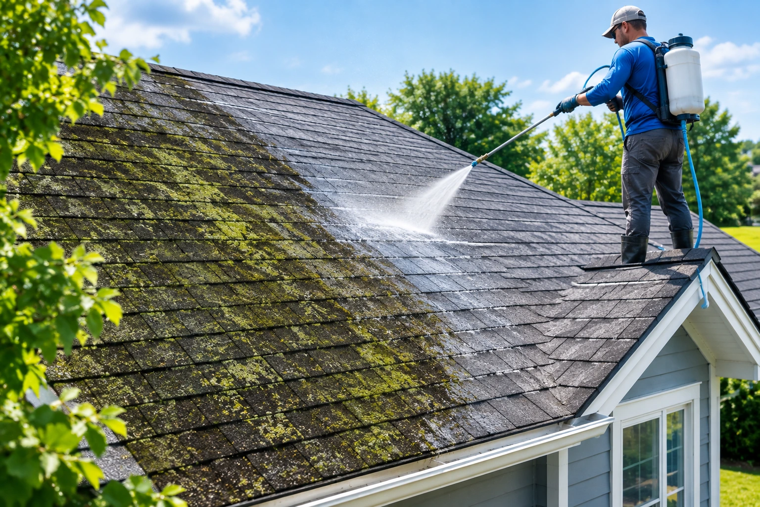 What Is the Process of Roof Soft Washing