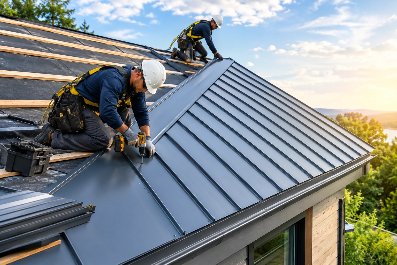Affordable standing seam metal roof installation services